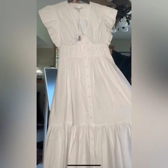 New! DEREK LAM 10 CROSBY 🤍 Greta Poplin A Line Midi Dress sz 2 NWT! - Picture 12 of 13